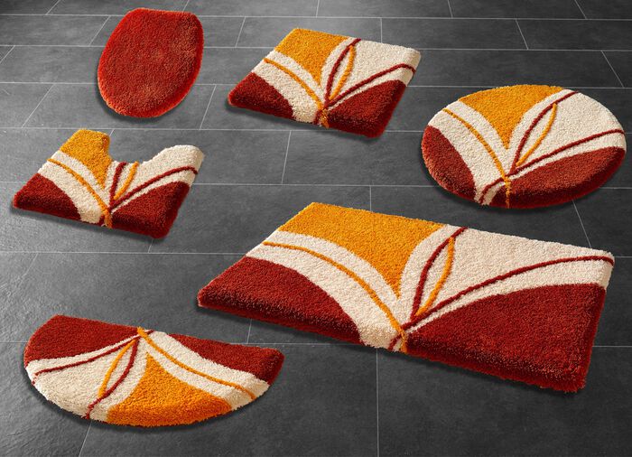 Geschmackvolle Badgarnitur mit rutschhemmender R&uuml;ckseite TERRA