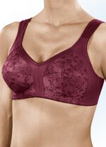 Format BH mit floral bestickten Cups BORDEAUX