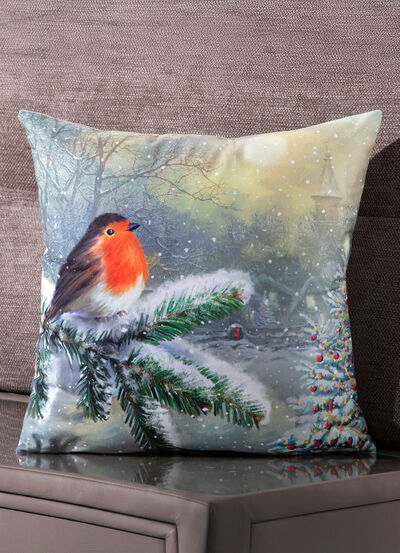 Kissenbezug mit winterlichen Motiv 