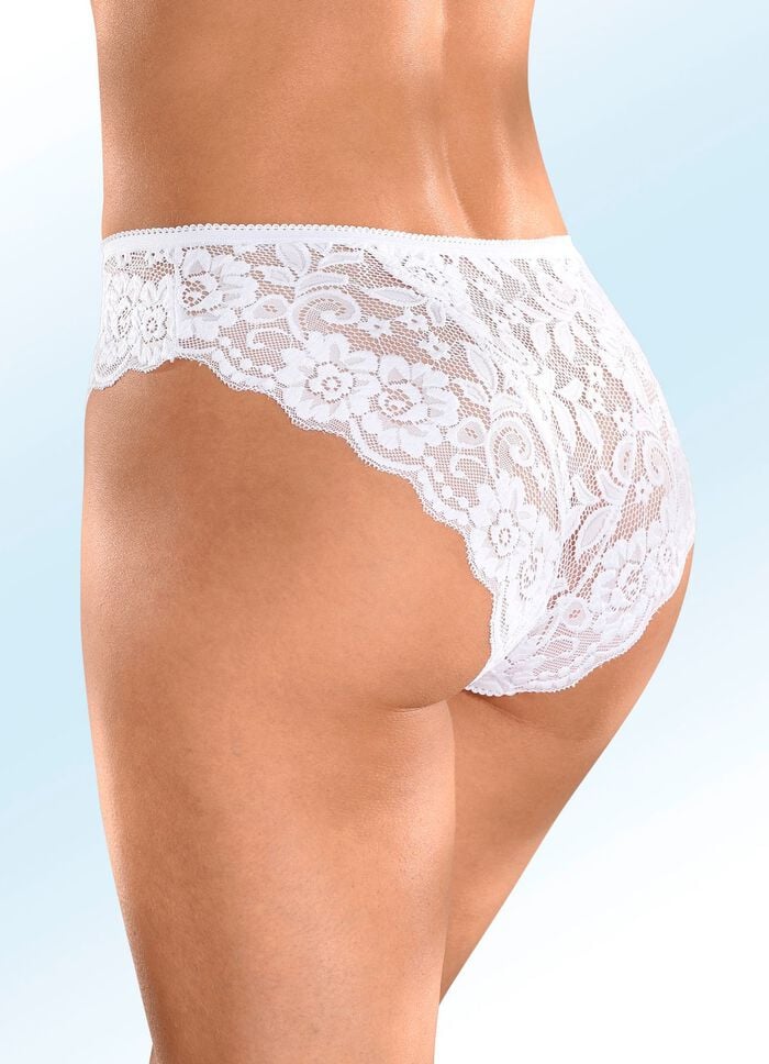 Viererpack Slips mit Elastikspitze 