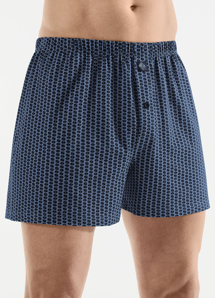 Fünferpack Boxershorts mit Alloverdessin 