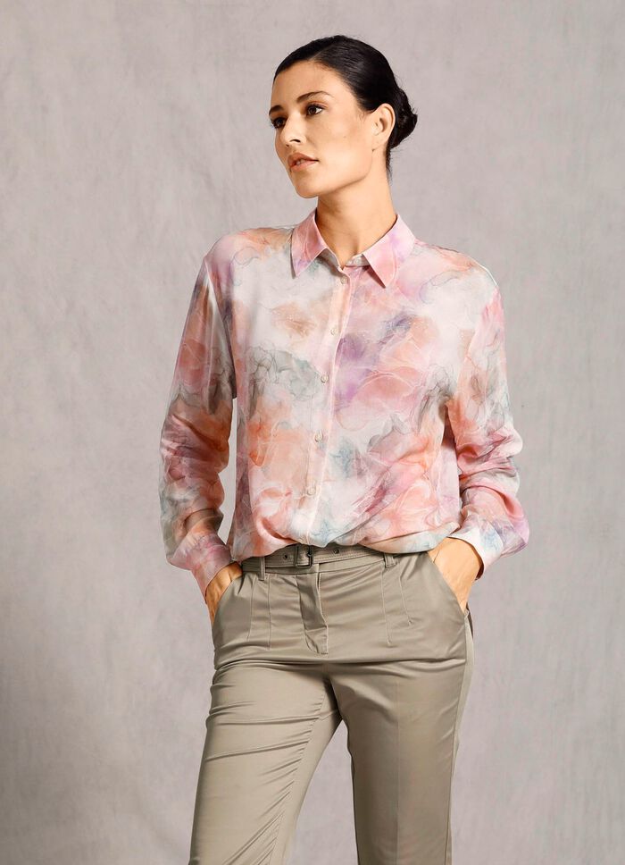 Hemdbluse mit tollem Allover-Dessin 