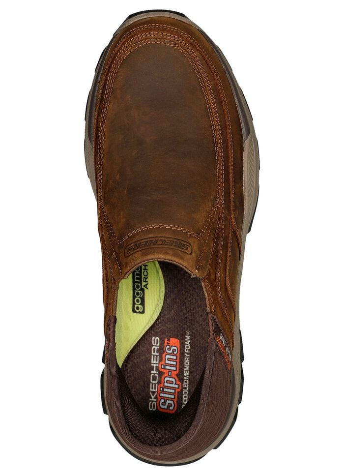 SKECHERS, bequeme Herren-Slipper, mit geformter Slip-Ins Fersenplatte 