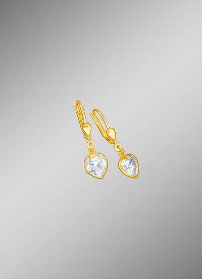 Elegante Herz-Ohrringe 