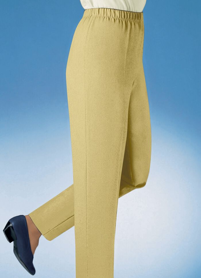 Hose in Schlupfform in 29 Farben HELLGELB