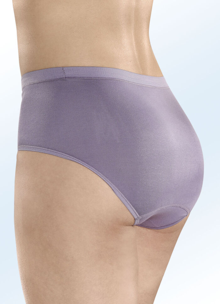 Dreierpack Con-ta Slips aus Baumwolle LAVENDEL