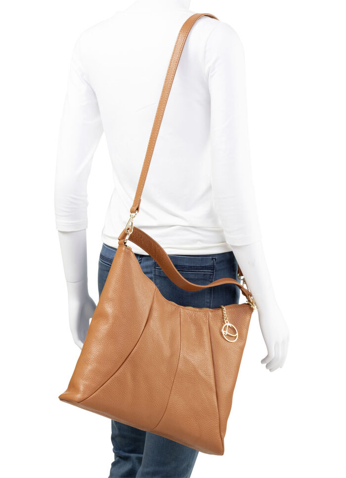 Laurina, Tasche, Damen, mit abnehmbarem Umhängeriemen COGNAC