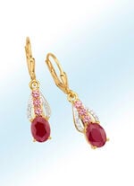 Ohrringe mit Edelsteinen und Brillanten 