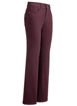 Magic-Jeans mit modisch weiterem Beinverlauf BORDEAUX