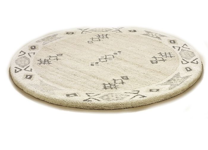 Handgetuftete Br&uuml;cken, Teppiche und Bettumrandung GEMUSTERT