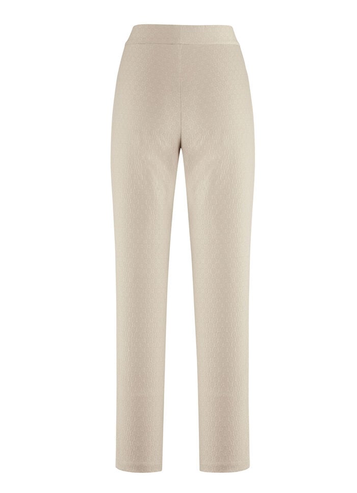 Knöchellange Hose in bequemer Schlupfform BEIGE