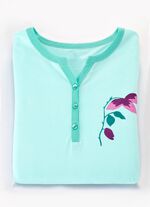 Zweierpack Nachthemden, mit breiten Tr&auml;gern und Knopfleiste  