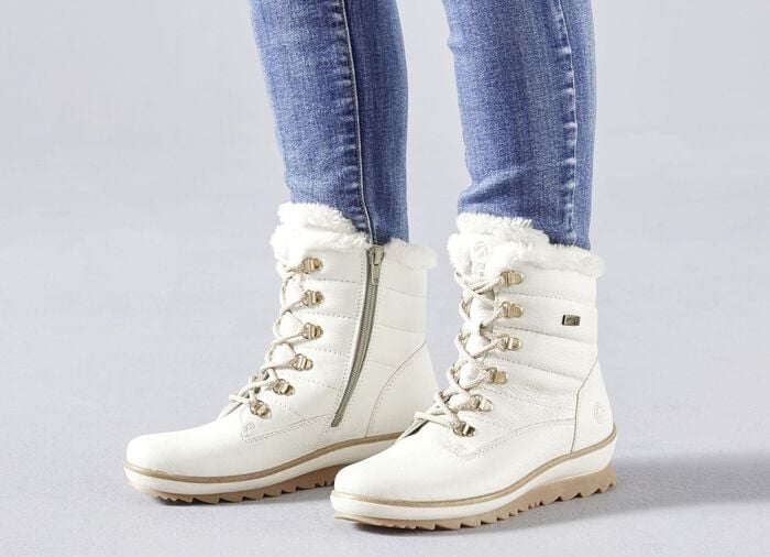 Remonte, gef&uuml;tterte Damen-Stiefeletten, Winterschuhe, Weite G, mit Lammwolle 