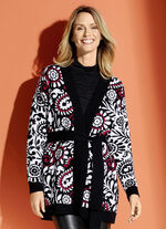 Strickjacke in Jacquard-Dessin 