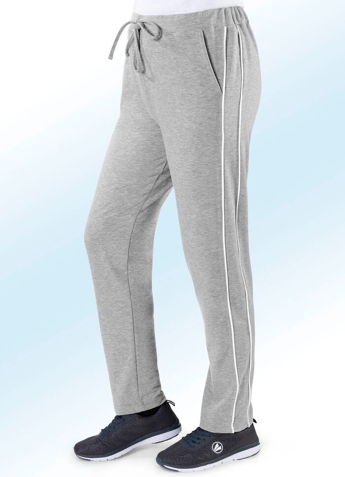 „Plantier“-Freizeithose in 3 Farben GRAU MELIERT