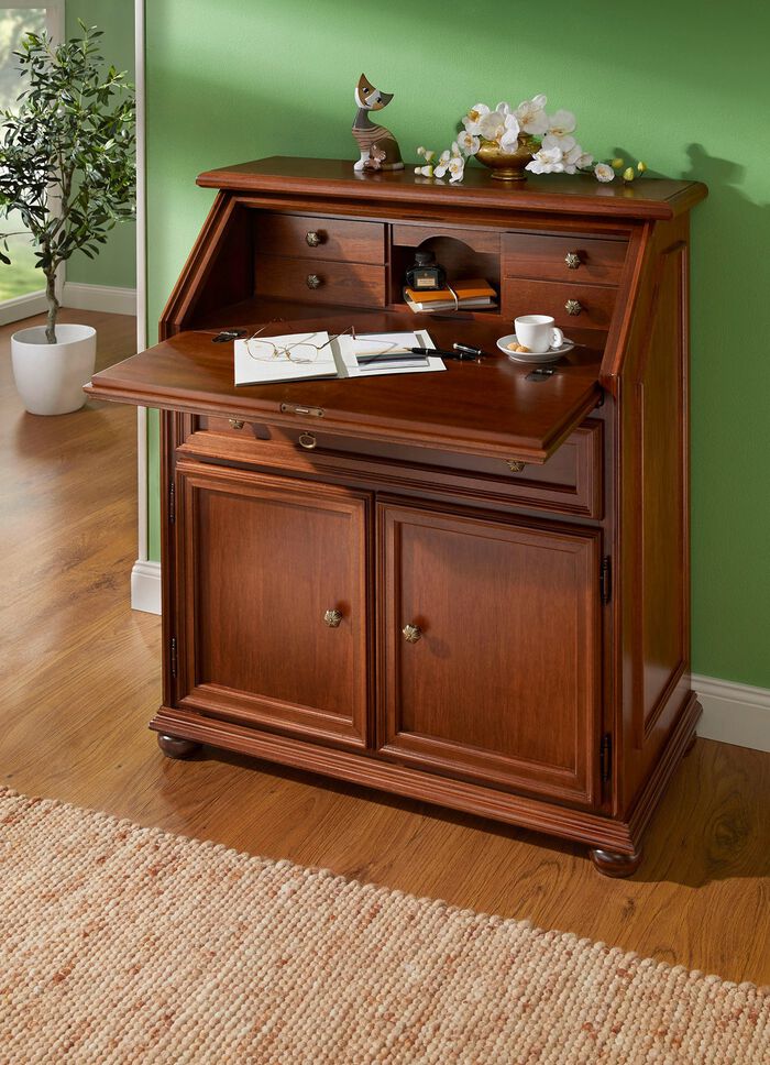 Teilmassiver Sekret&auml;r mit Metallkn&ouml;pfen NUSSBAUM