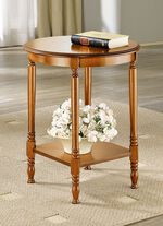 Beistelltisch mit gedrechselten Beinen KIRSCHBAUM