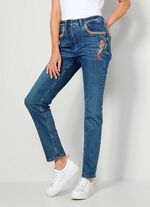 Jeans mit sch&ouml;ner Stickerei im Ethno-Stil 