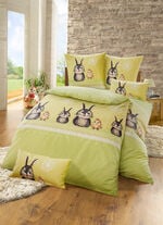 Fein-Renforcé Bettwäsche-Garnitur aus 100% Baumwolle BUNT