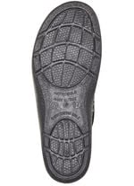 Pantoffel mit floralem Muster SCHWARZ