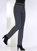 Hose mit aktueller Glencheck-Dessinierung MARINE-GRAFIT