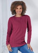 Pullover in sehr weicher Qualität BROMBEERE