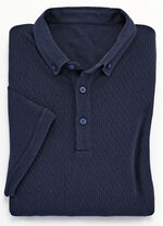 Poloshirt in Struktur-Qualität MARINE