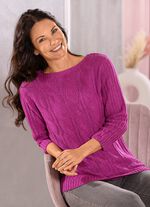 Pullover aus Fris&eacute;garn 