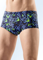 Badehose in h&ouml;herer Slipform mit Rei&szlig;verschlusstasche 