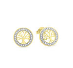 Moderne Lebensbaum Ohrstecker 