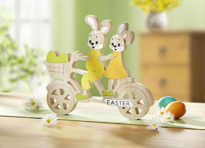 Osterhasen auf Tandem 