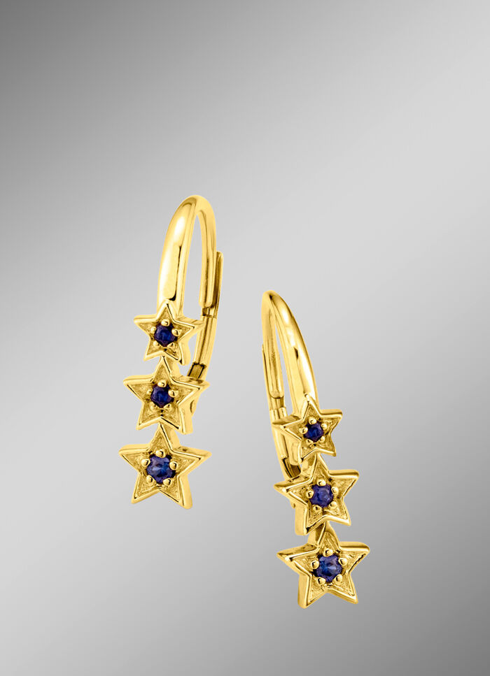 Ohrringe mit Safiren 