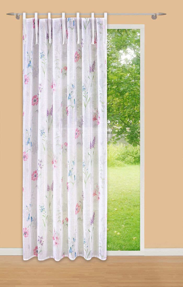 Dekoschal mit Blumen-Motiven 