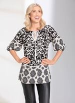 Tunika mit Carmen-Ausschnitt 