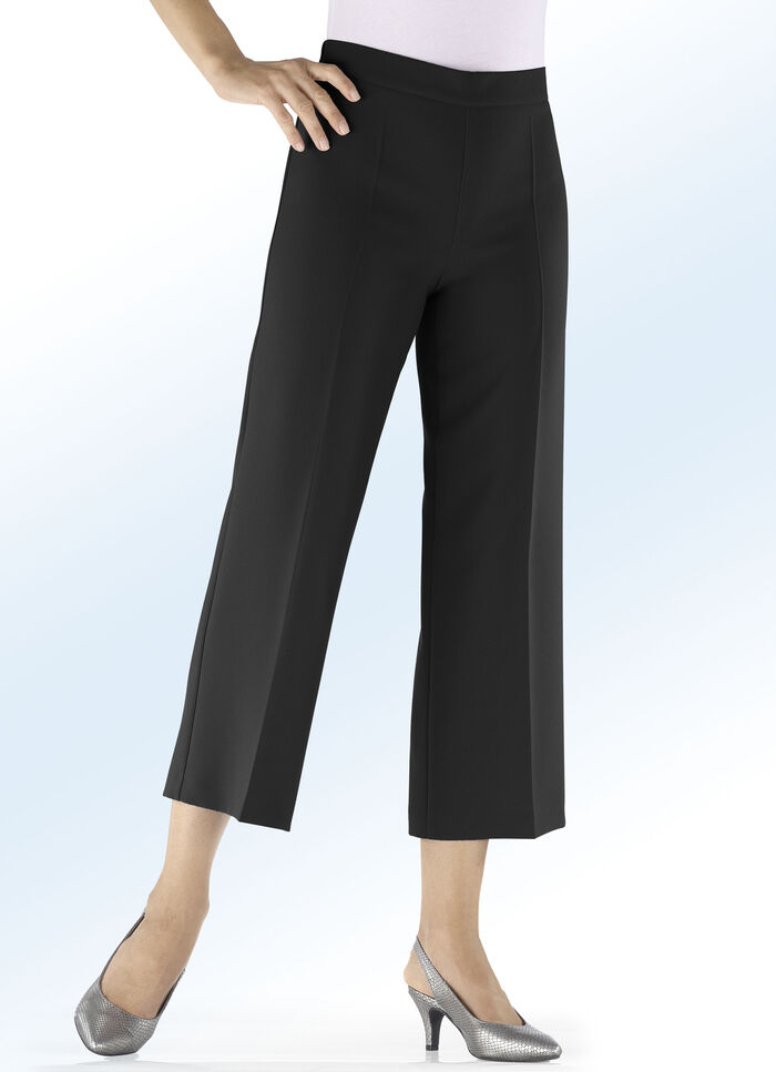 Hose in modisch verk&uuml;rzter L&auml;nge SCHWARZ