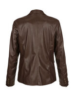Blazer aus Nappaleder-Imitat 