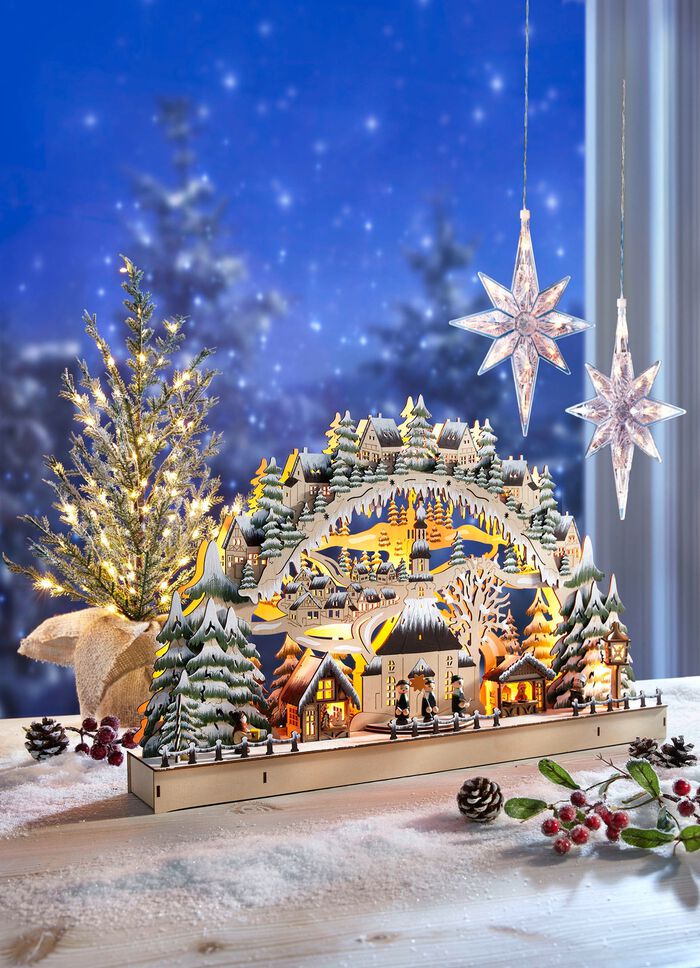 Schwibbogen mit LED-Beleuchtung 