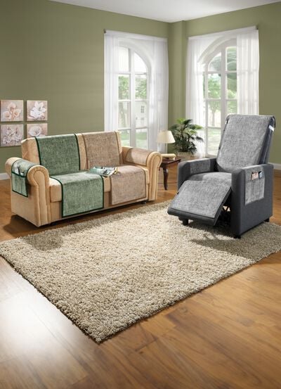 Sessel-,Couch- und Armlehnenschoner mit Anti-Rutsch-Beschichtung 