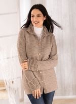 Strickjacke in angenehm flauschiger Qualit&auml;t 