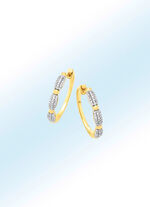 Creolen mit Diamanten 