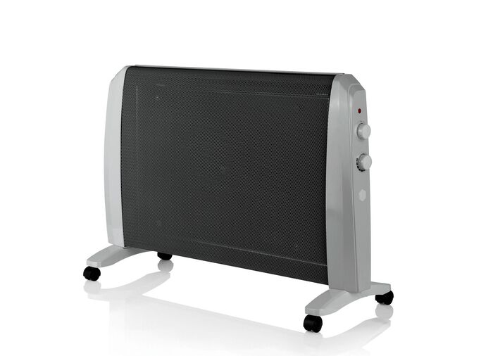 Keramik-Heizwellen-Ger&auml;t mit Transportrollen SCHWARZ-GRAU