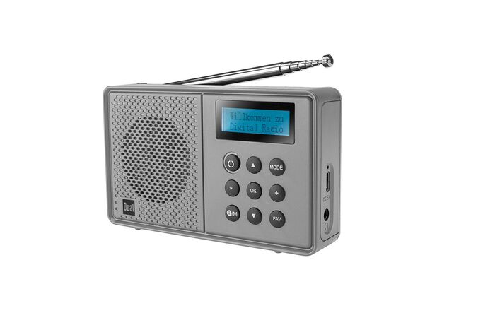 Tragbares DAB+-Radio von Dual mit integriertem Akku 