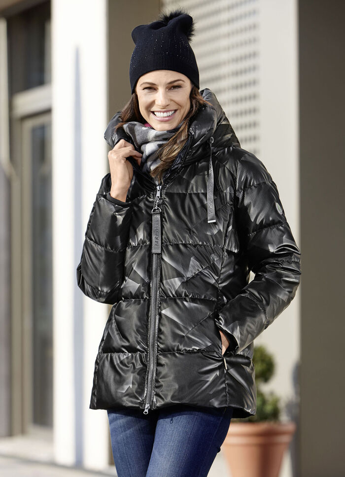 Funktionsjacke mit reflektierendem Print 