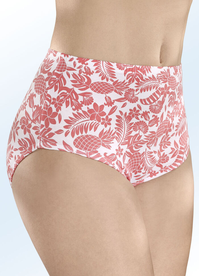 F&uuml;nferpack Slips mit Druckdessin 