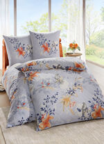 Renforcé-Bettwäsche-Garnitur von Dobnig BLAU