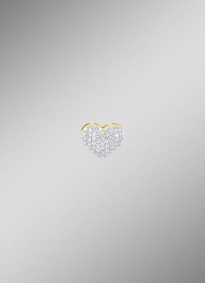 Herz-Anhänger mit 48 Diamanten 