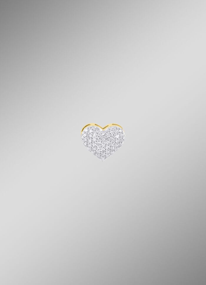 Herz-Anhänger mit 48 Diamanten 