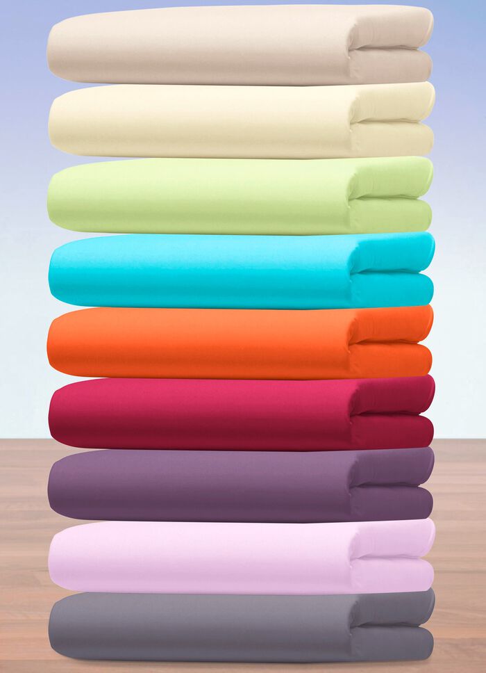 Multi-Stretch-Spannbetttuch aus Baumwolle und LYCRA&reg; Elastan WEISS