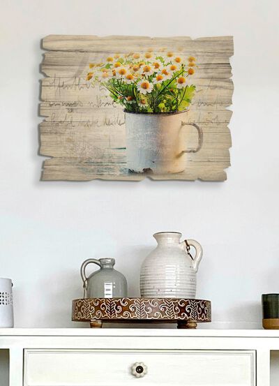 Hochwertiger Digitaldruck auf Echtholz 