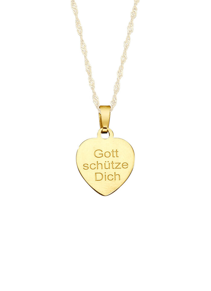 Anhänger Schutzengel mit Diamantschnitt 